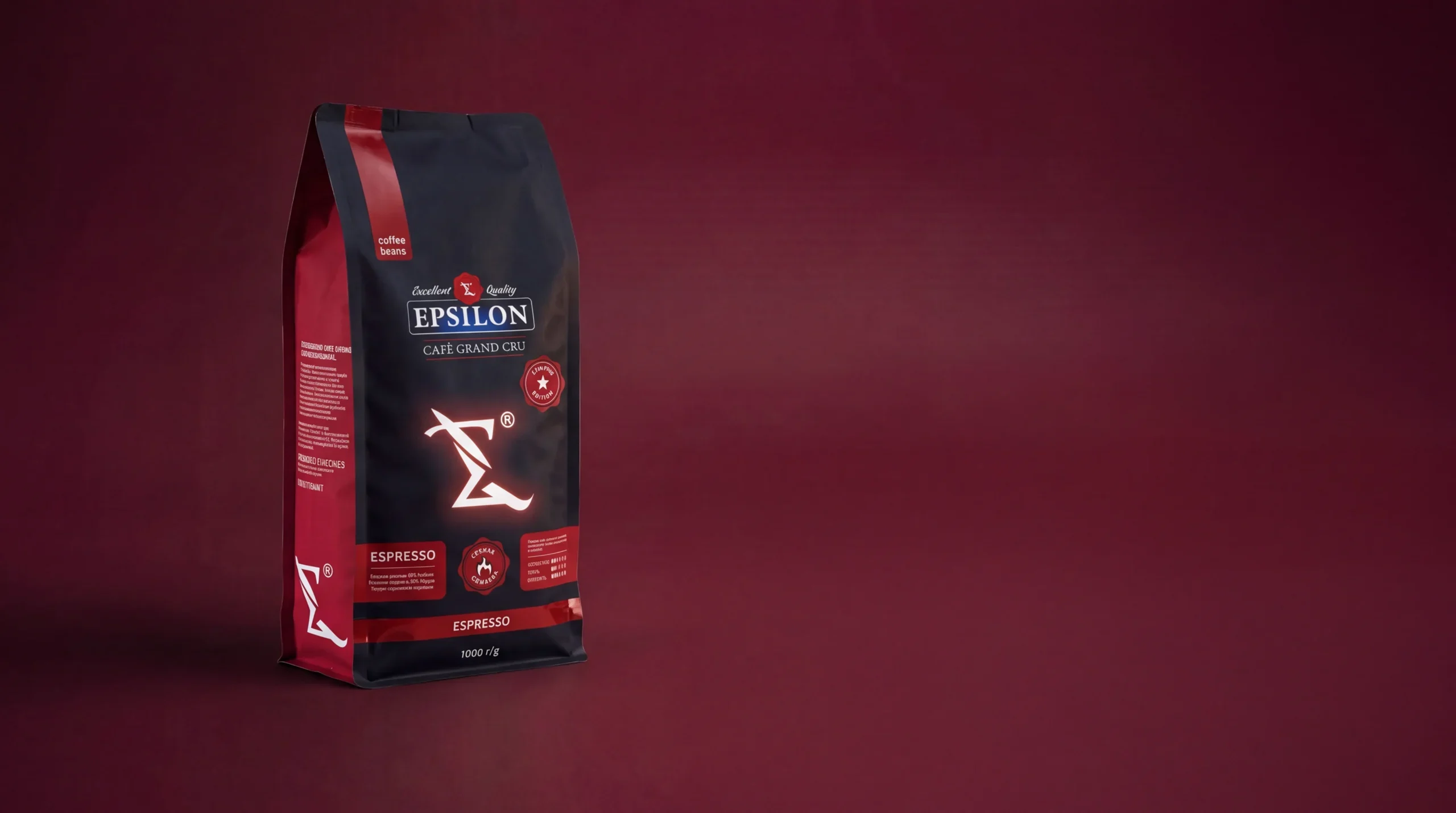 Кофе в зернах EPSILON Espresso 1 кг.